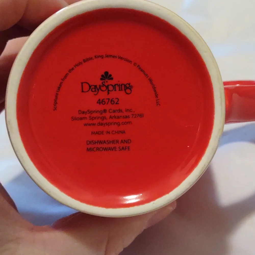 DaySpring Peanuts Scripture Coffee Cup - Picture 5 of 6